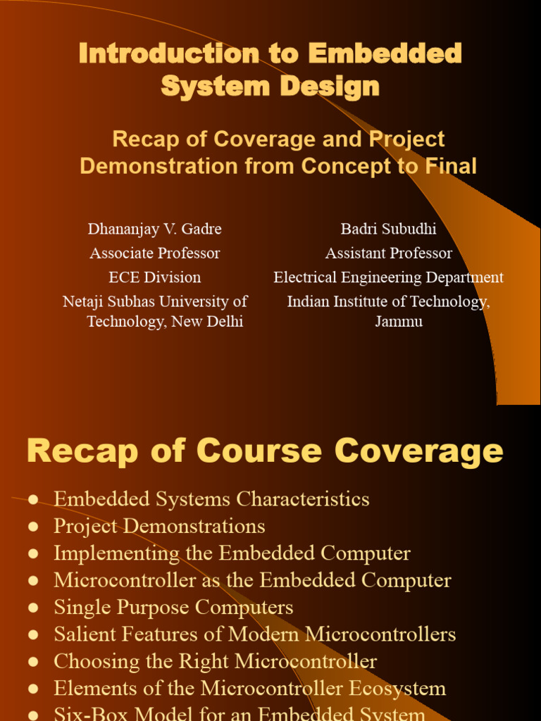 25. Recap and MSP430 Project Design and Implementation | PDF ...