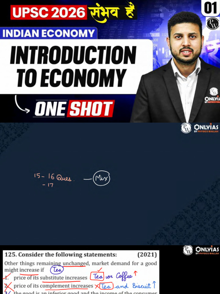 Complete Indian Economy - Introduction To Economy - ONE SHOT ? - For ...