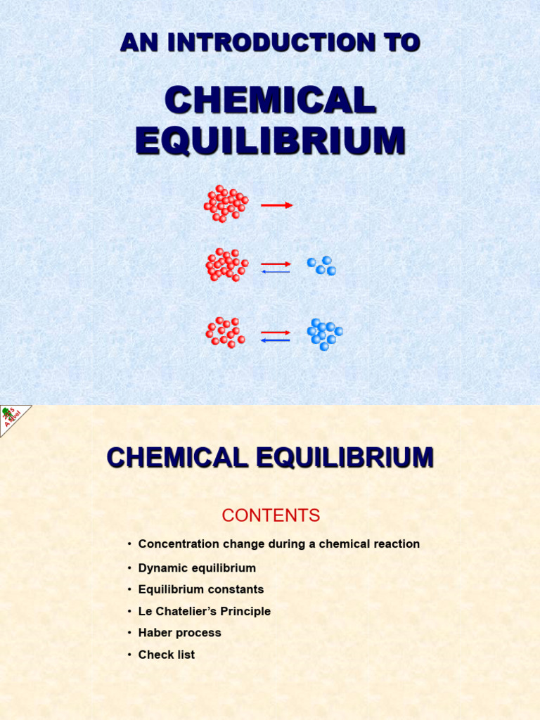 Equilibrium | PDF | Chemical Equilibrium | Chemical Reactions