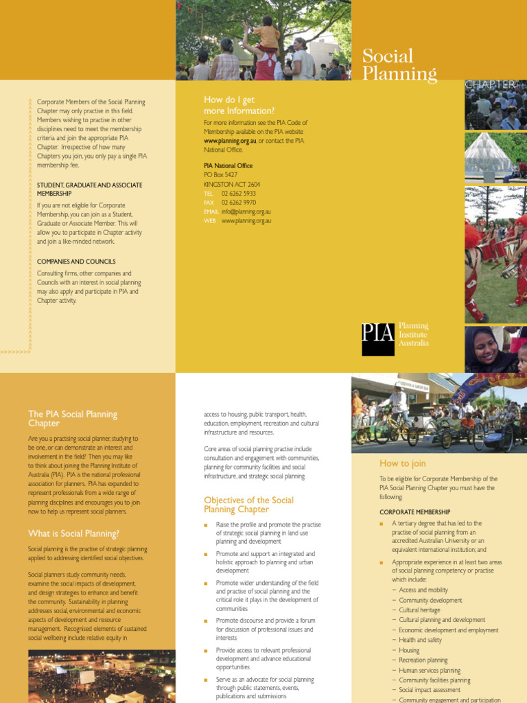 Social Planner Brochure | PDF | Economies