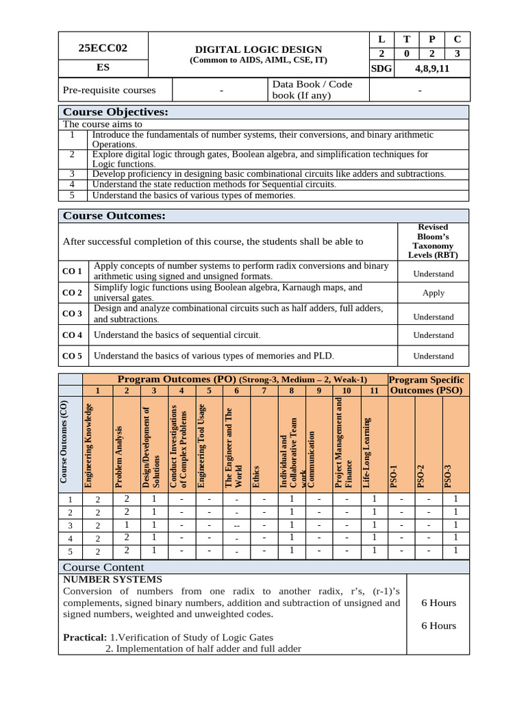 Autonomous Digital Logic Design Final | PDF | Boolean Algebra ...