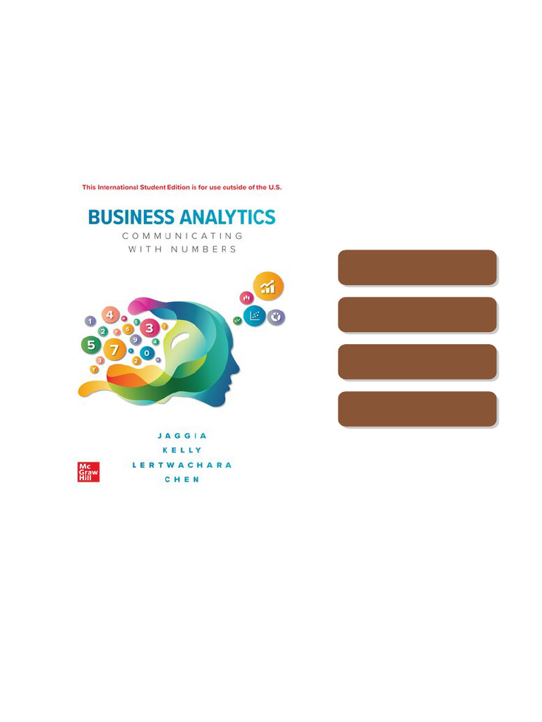 Business Analytics: Communicating with Numbers, 1e Sanjiv Jaggia ...