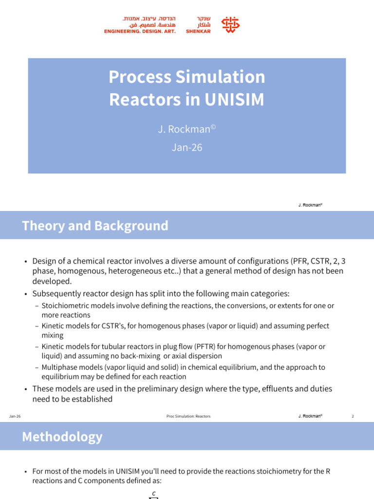 Process Simulation Reactors 2026 | PDF | Chemical Reactor | Stoichiometry