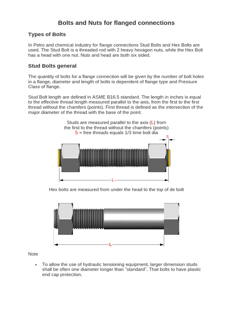 1. Bolts and Nuts General | PDF | Screw | Mechanical Engineering