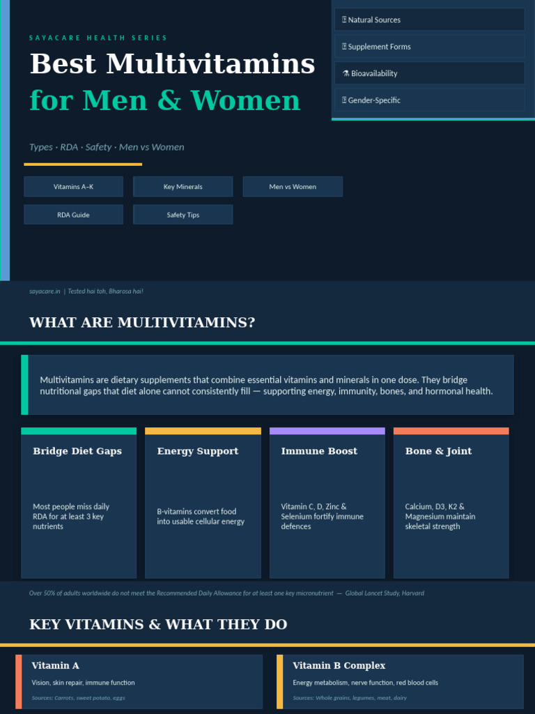 Best Multivitamins for Men and Women | PDF | Vitamin | Vitamin B12
