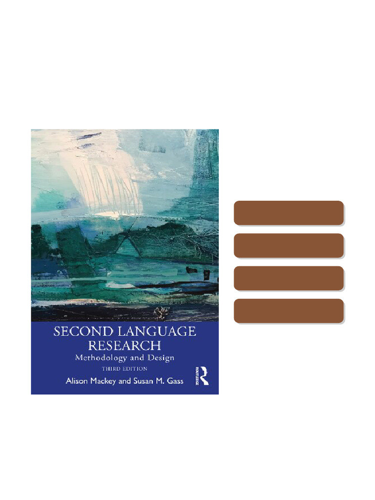 Second Language Research Methodology and Design 3rd Edition Alison ...