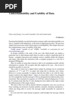 Chapter 9 - Understandability and Usability of Data