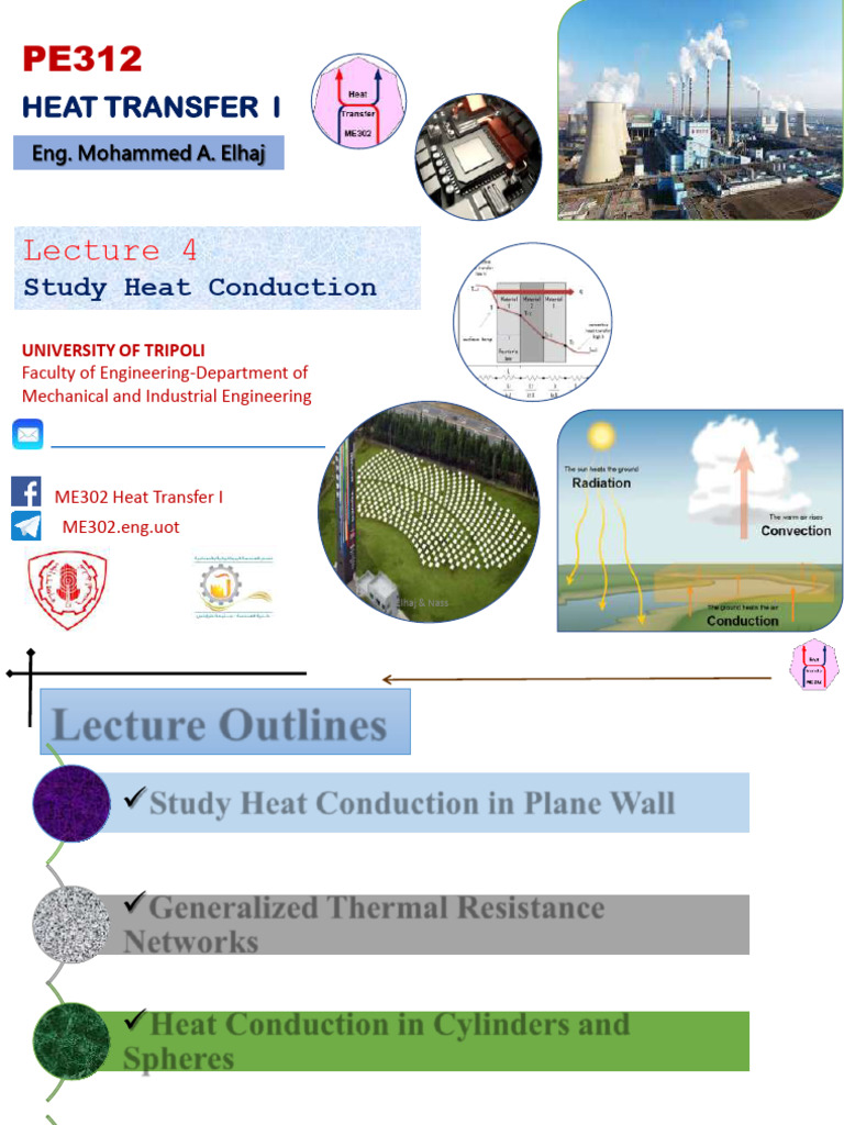 Lecture 4 Study Heat Conduction | PDF | Thermal Conduction | Heat Transfer