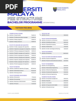 UM Tuition Fees for 2025/2026 | PDF | Science