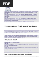 Download Business Analysis Template-UAT Plan and Test Cases by Yvette Mungaroo SN102253272 doc pdf