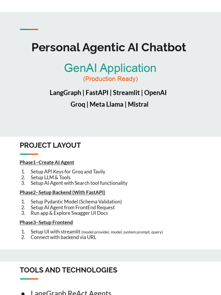 AI Chatbot–GenAI Application (Production Ready) | PDF