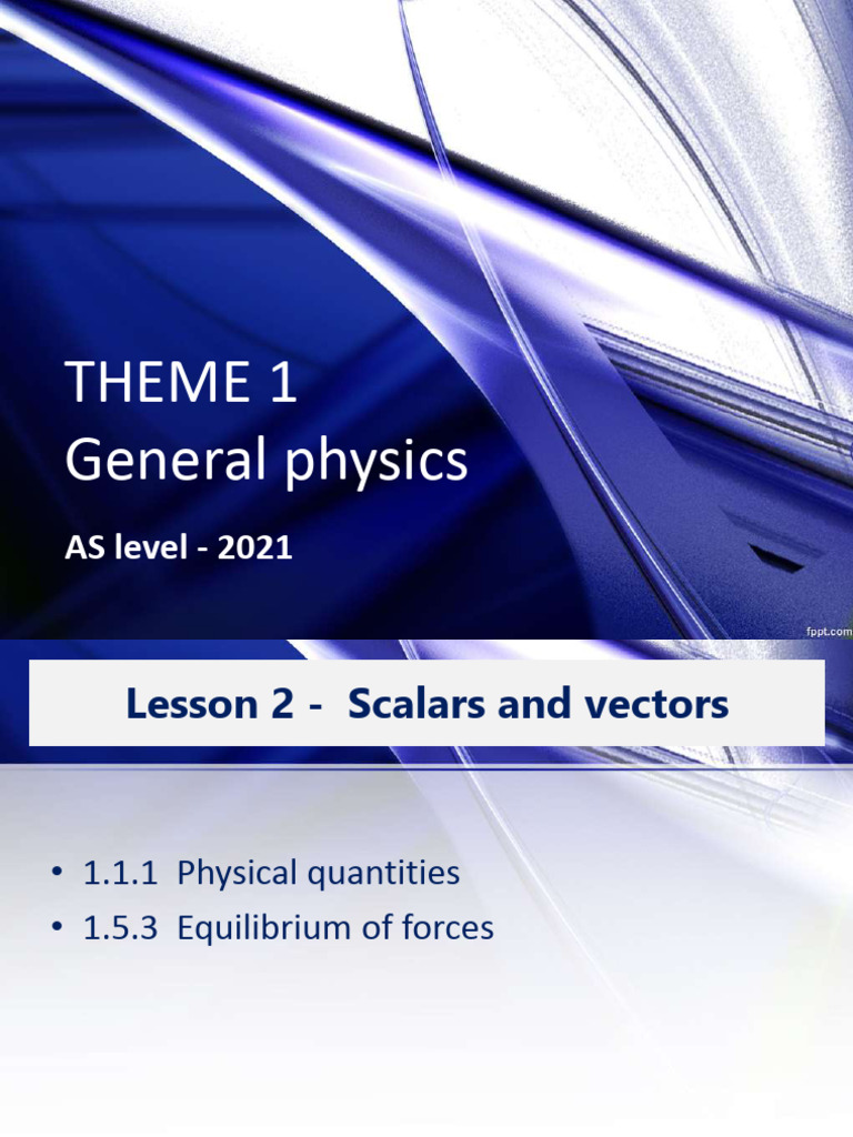 Gr12 Theme 1 - General Physics 2021 27Feb | PDF | Euclidean Vector | Force