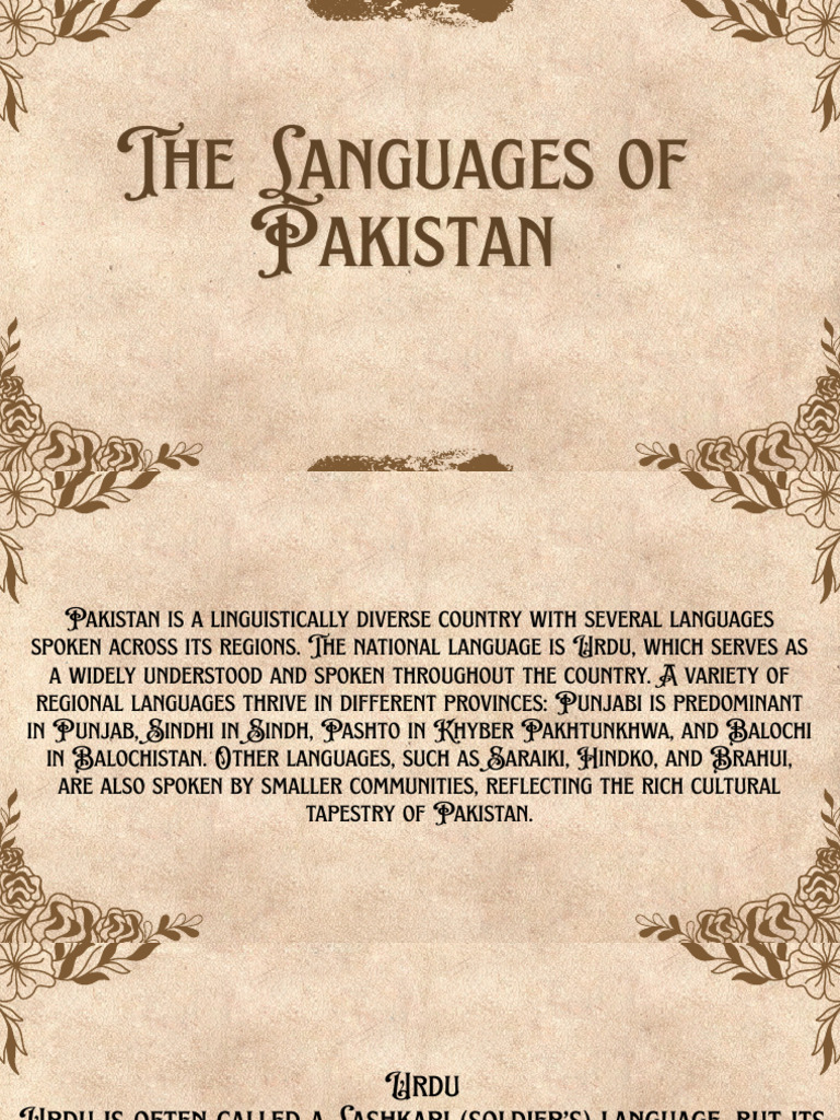 The Languages of Pakistan | PDF | Urdu | Languages