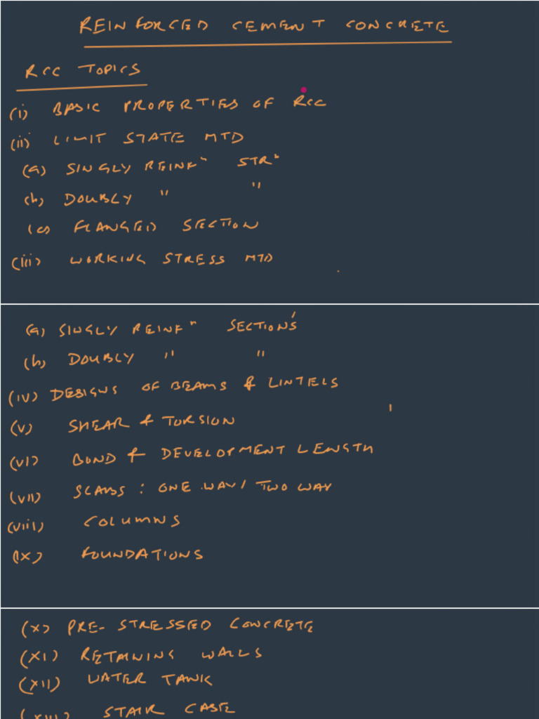RCC 1st Part | PDF