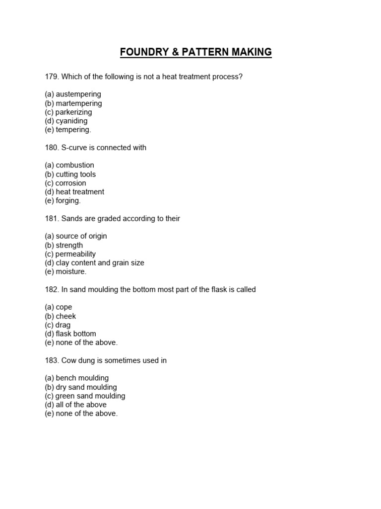 Foundry & Pattern Making - R.K Jain | PDF | Strength Of Materials | Foundry