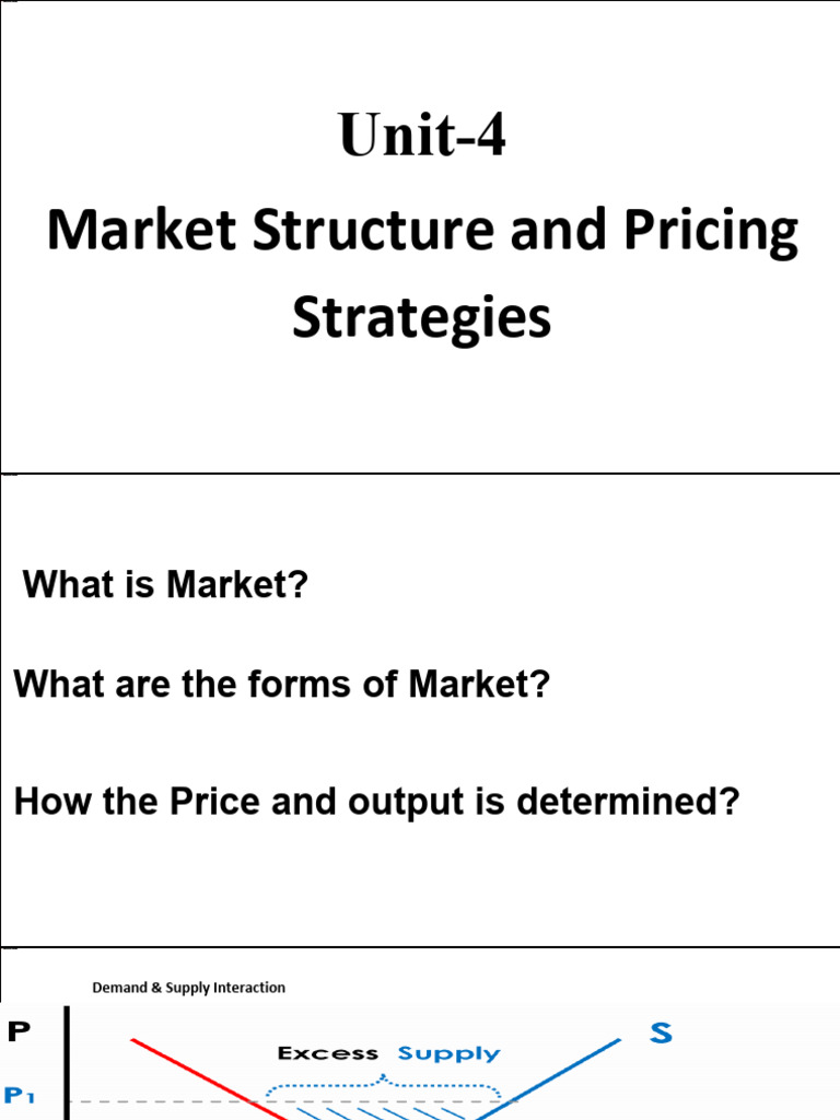 Market structure and pricing strategies | PDF | Perfect Competition ...