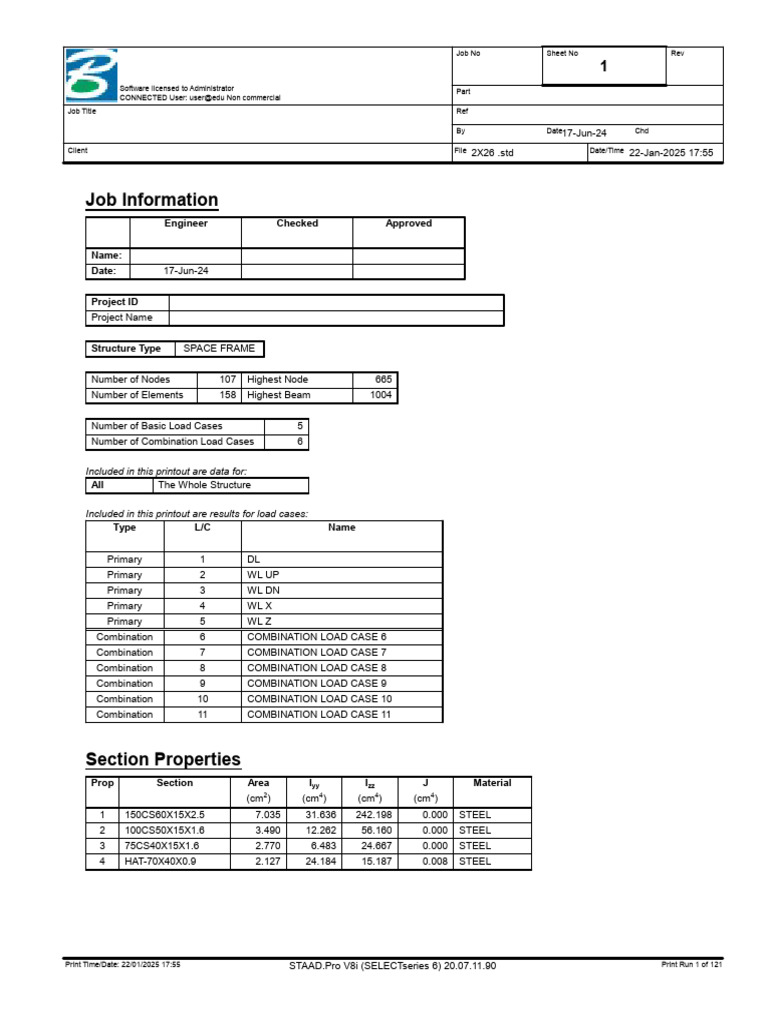 2x26 Structure Stability Report | PDF | Civil Engineering | Application ...