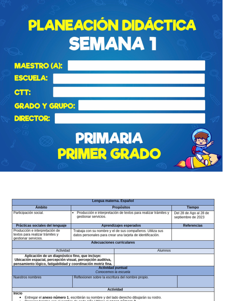 SEMANA 1 | PDF | Las emociones | Educación de la primera infancia