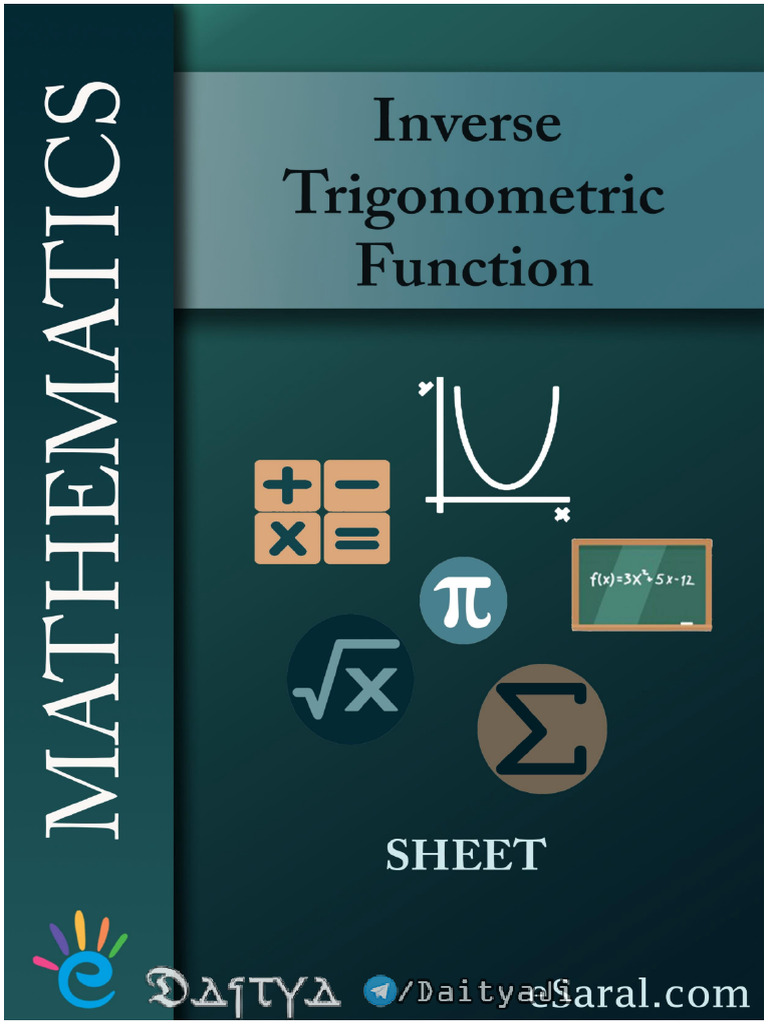 Practice Sheet Inverse Trigonometric Function V2.2 | PDF