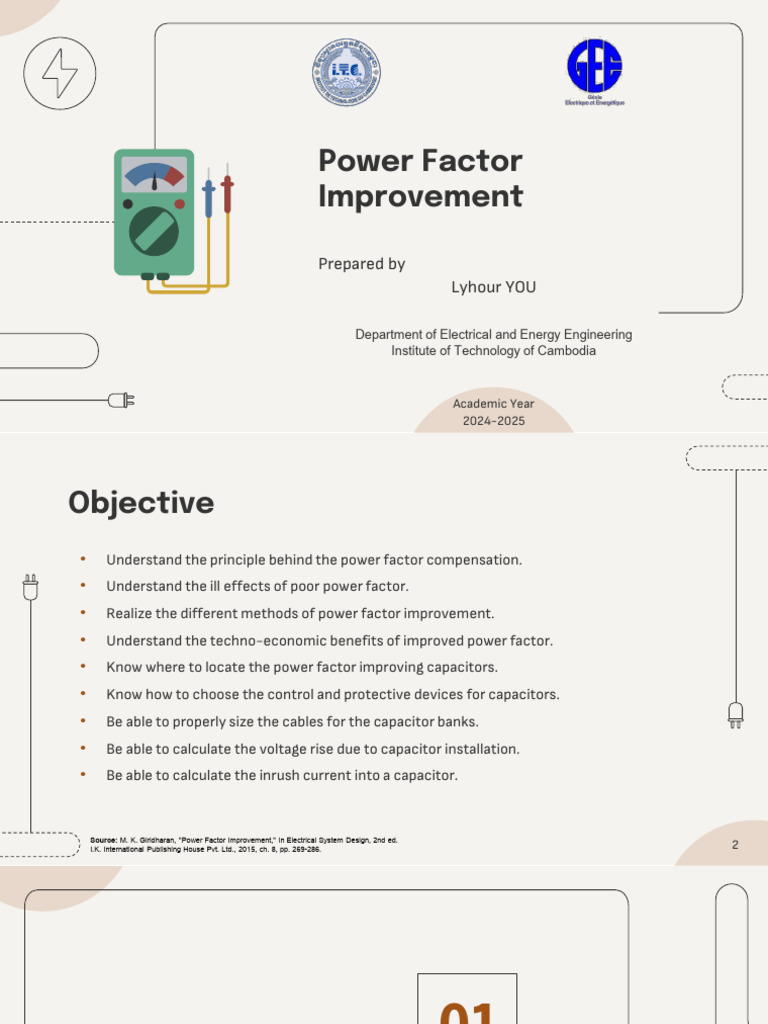 3 Power Factor Improvement | PDF | Ac Power | Capacitor