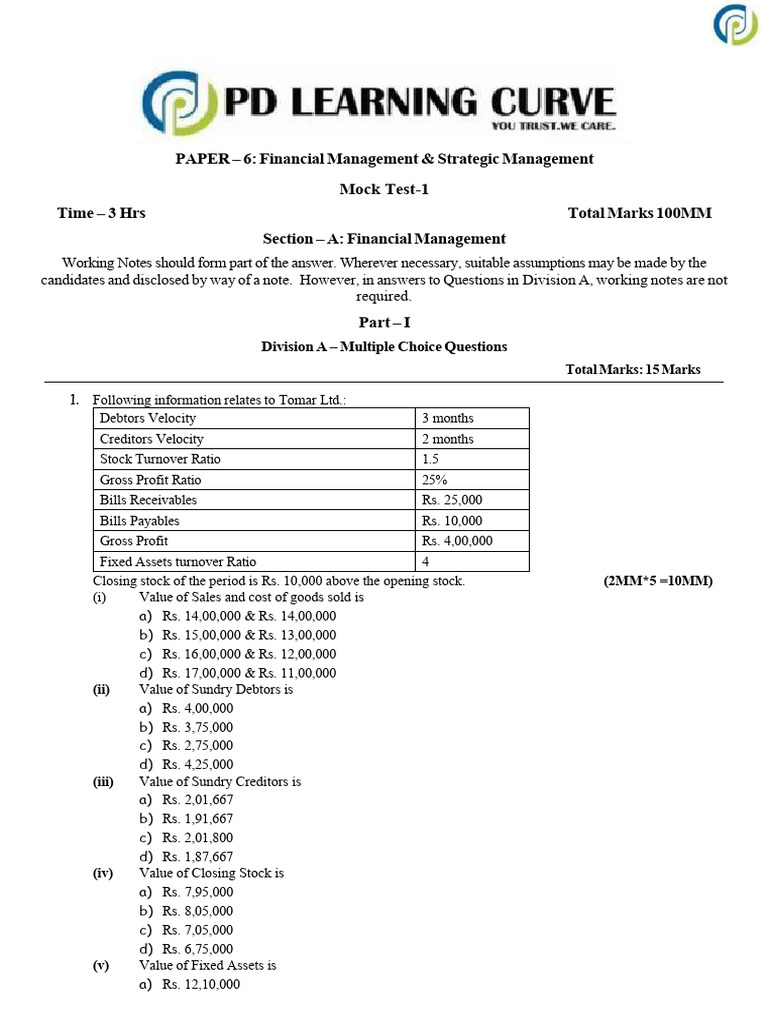 FM SM A | PDF | Cost Of Capital | Net Present Value