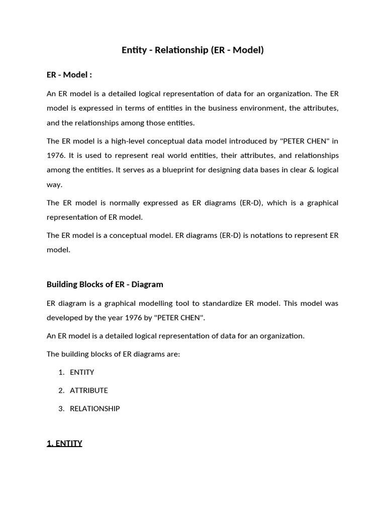 Dbms Unit2 Er Model | PDF | Conceptual Model | Databases