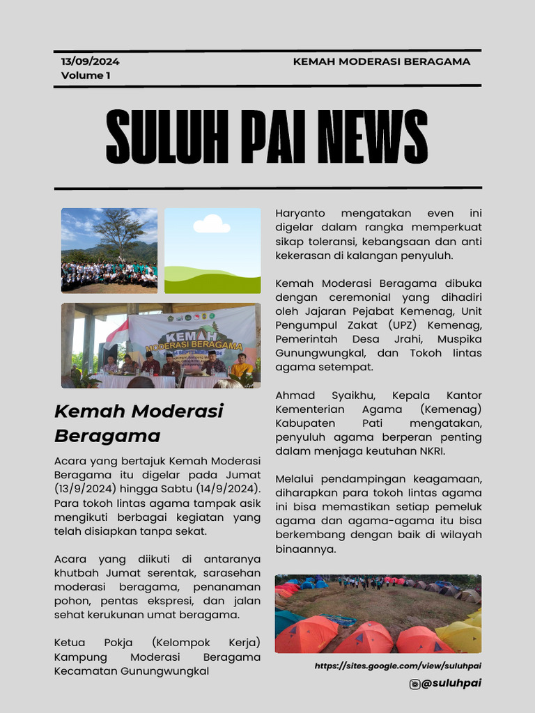 Contoh Menulis Artikel Koran Di Canva | PDF