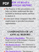 How to Read a Financial Report