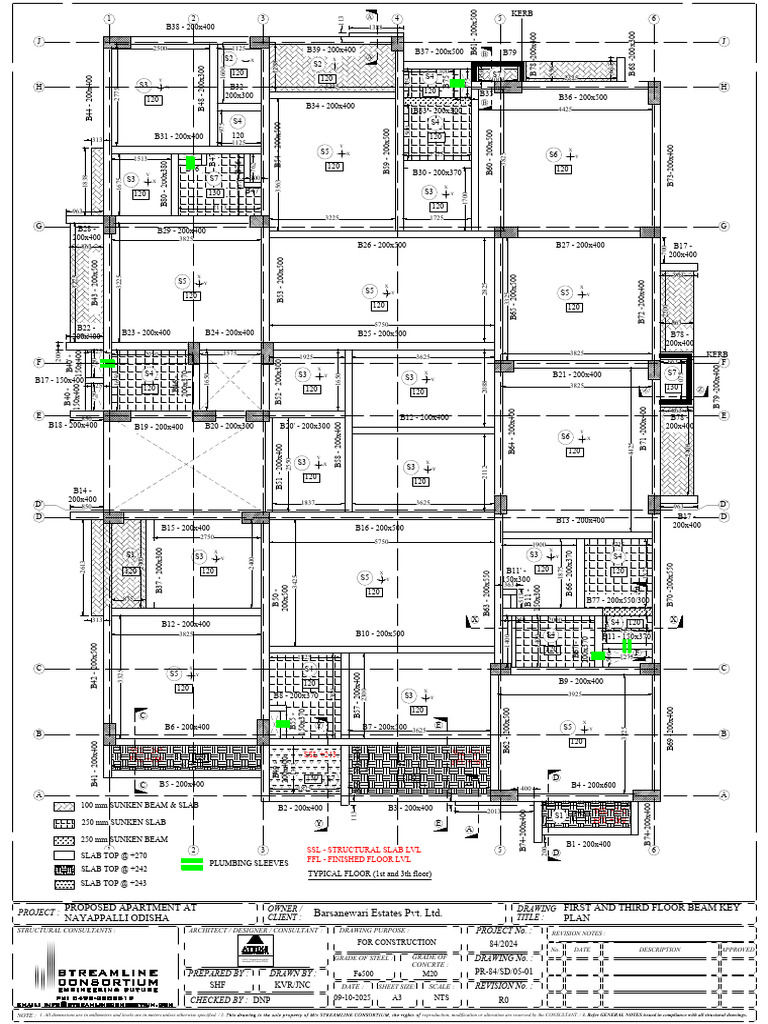 12 - Nayapalli Apartment - Ff Slab and Beam - 24-10-2025 | PDF