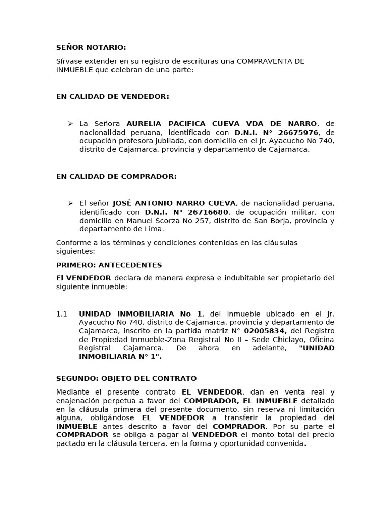 DOCUMENTO CRL EP NARRO WORD CONTRATO | PDF