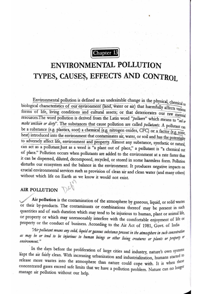 Types of pollution | PDF
