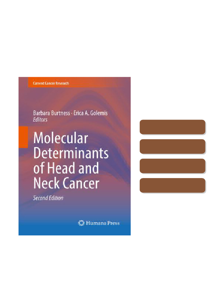 Molecular Determinants Of Head And Neck Cancer 2nd Ed Barbara Burtness ...