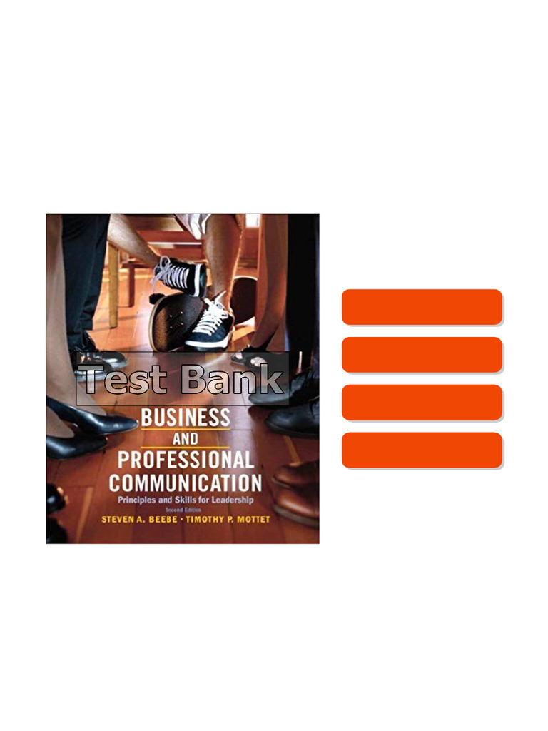 Business and Professional Communication Principles and Skills for Leadership 2nd Edition Beebe ...