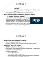 Lecture-1: - What Is A Database (DB) ?