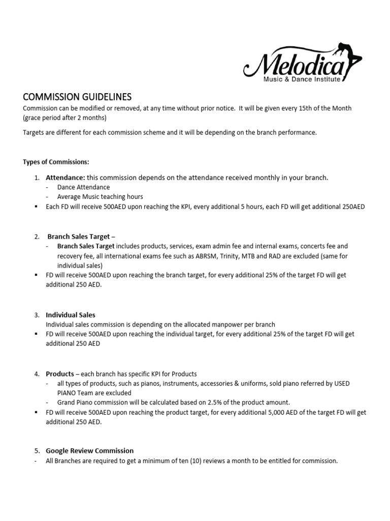 Commission Guidelines | PDF