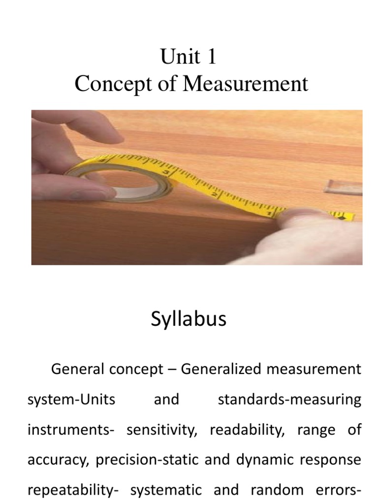 metrology and Measurement Accuracy And Precision Measuring Instrument