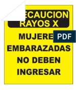 Señalizacion Rayos X