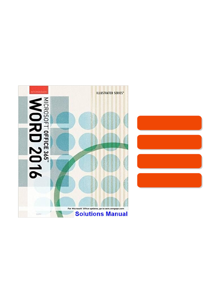 Illustrated Microsoft Office 365 and Word 2016 Intermediate 1st Edition ...