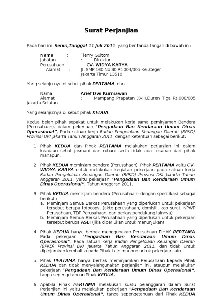 Pt Widya Karya Pengadaan Ban Pdf