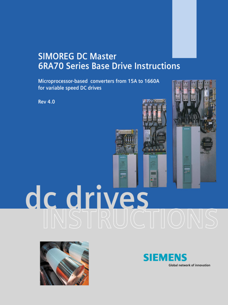 SIMOREG 6RA70 DC DRIVE INSTRUCTIONS | PDF