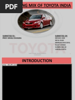 Download 24337762 Marketing Mix of Toyota India by Prerna Maheshwari SN102273768 doc pdf