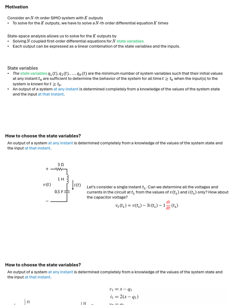 6 State Space Analysis 20260228 | PDF | Eigenvalues And Eigenvectors ...