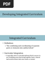 Integration of Curriculum