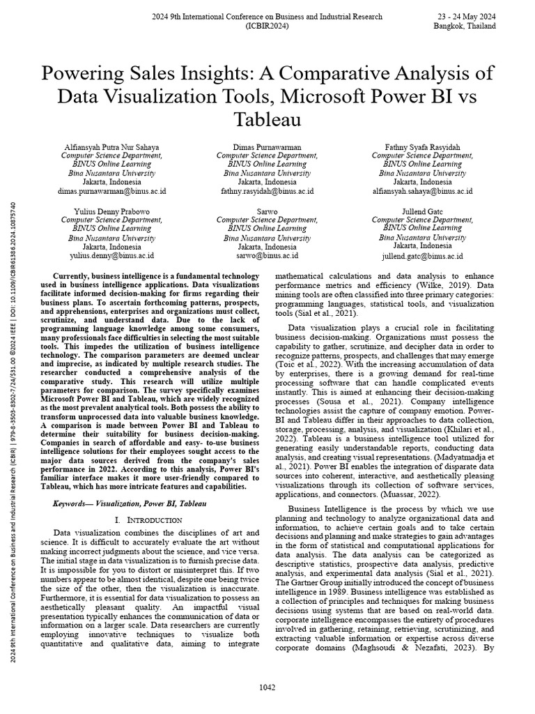Powering Sales Insights a Comparative Analysis of Data Visualization ...