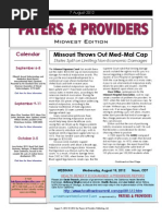 Midwest Edition: Missouri Throws Out Med-Mal Cap