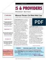 Payers & Providers Midwest Edition – Issue of August 7, 2012