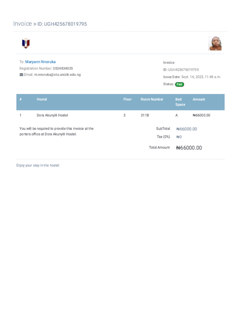Invoice _ Maryann Nnoruka | PDF