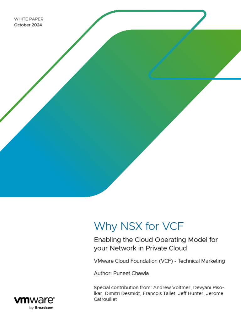 Vmw Why Nsx Vmware Cloud Foundation | PDF | Cloud Computing | Computer ...