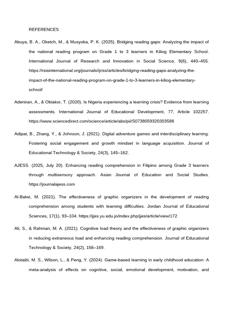 References Final | PDF