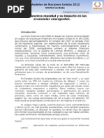AG 2 Crisis financiera mundial y su impacto en las economías emergentes